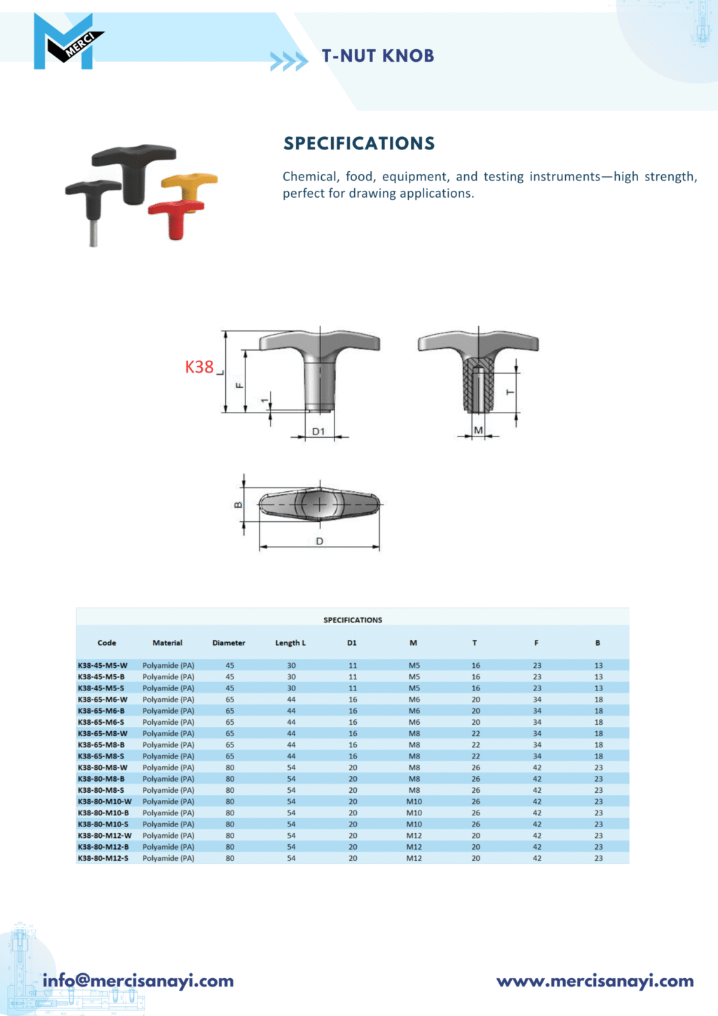 T-Nut Knob | K38
