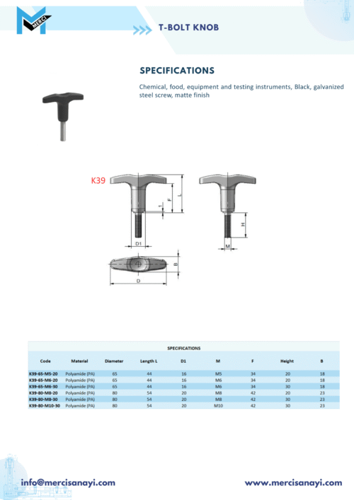 T-Bolt Knob | K39