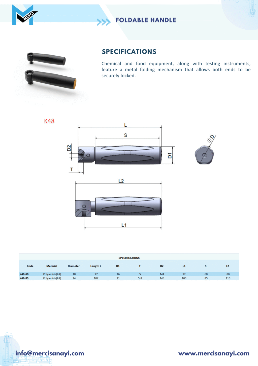 Foldable Handle | K48