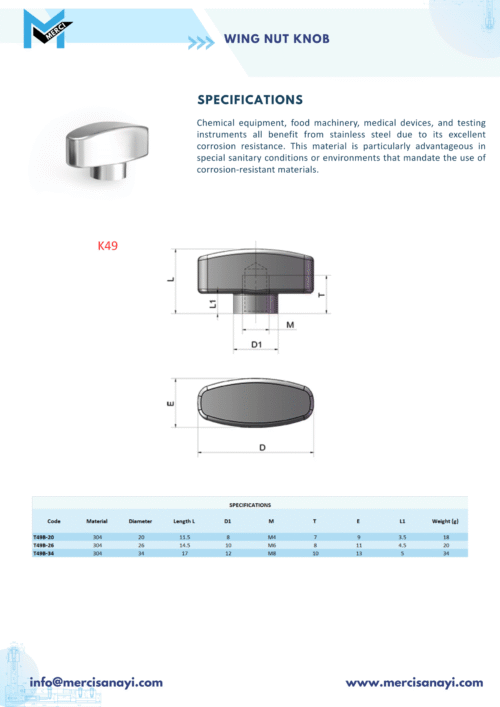Wing Nut Knob | K49