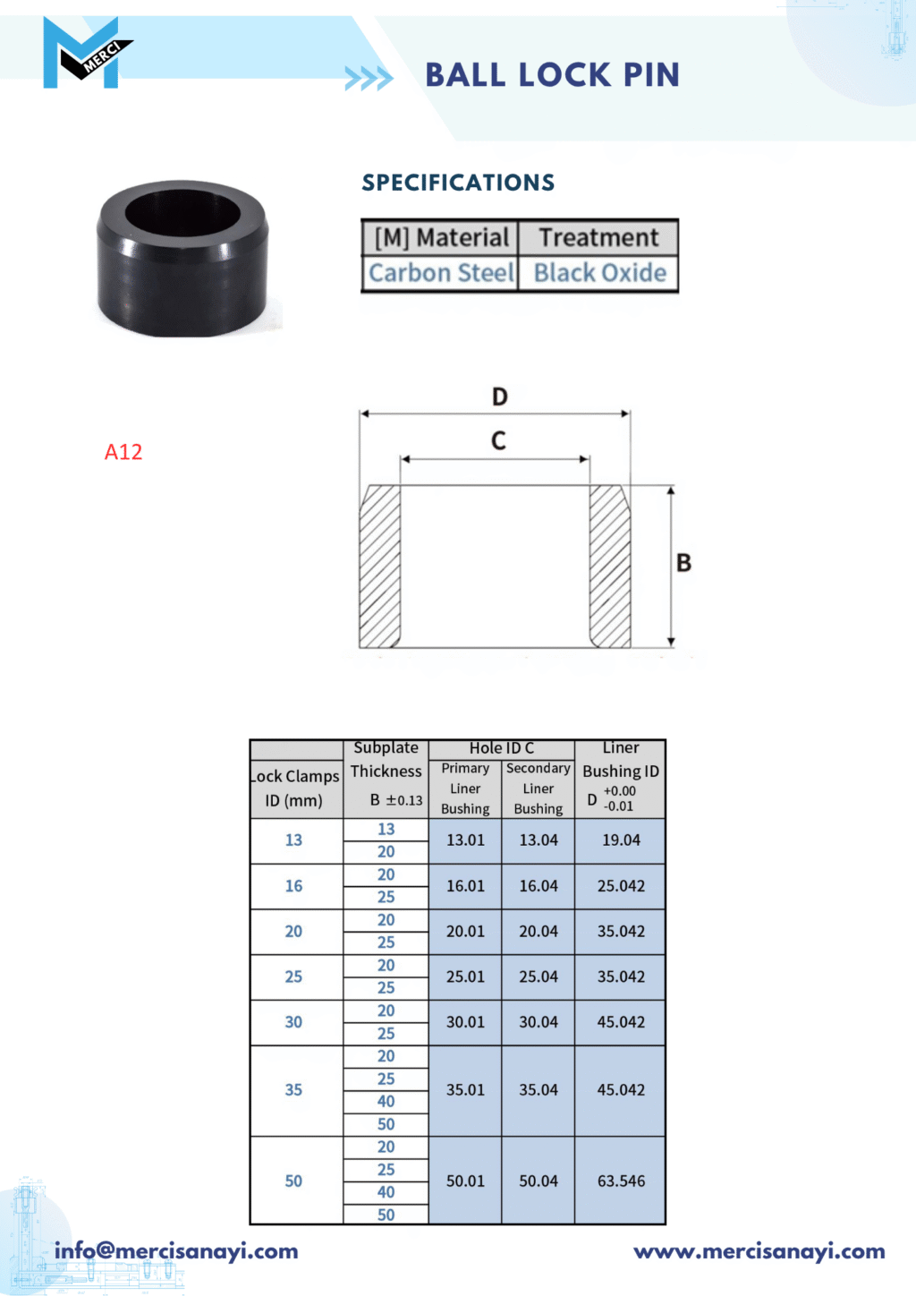 Ball Lock Pin | A12