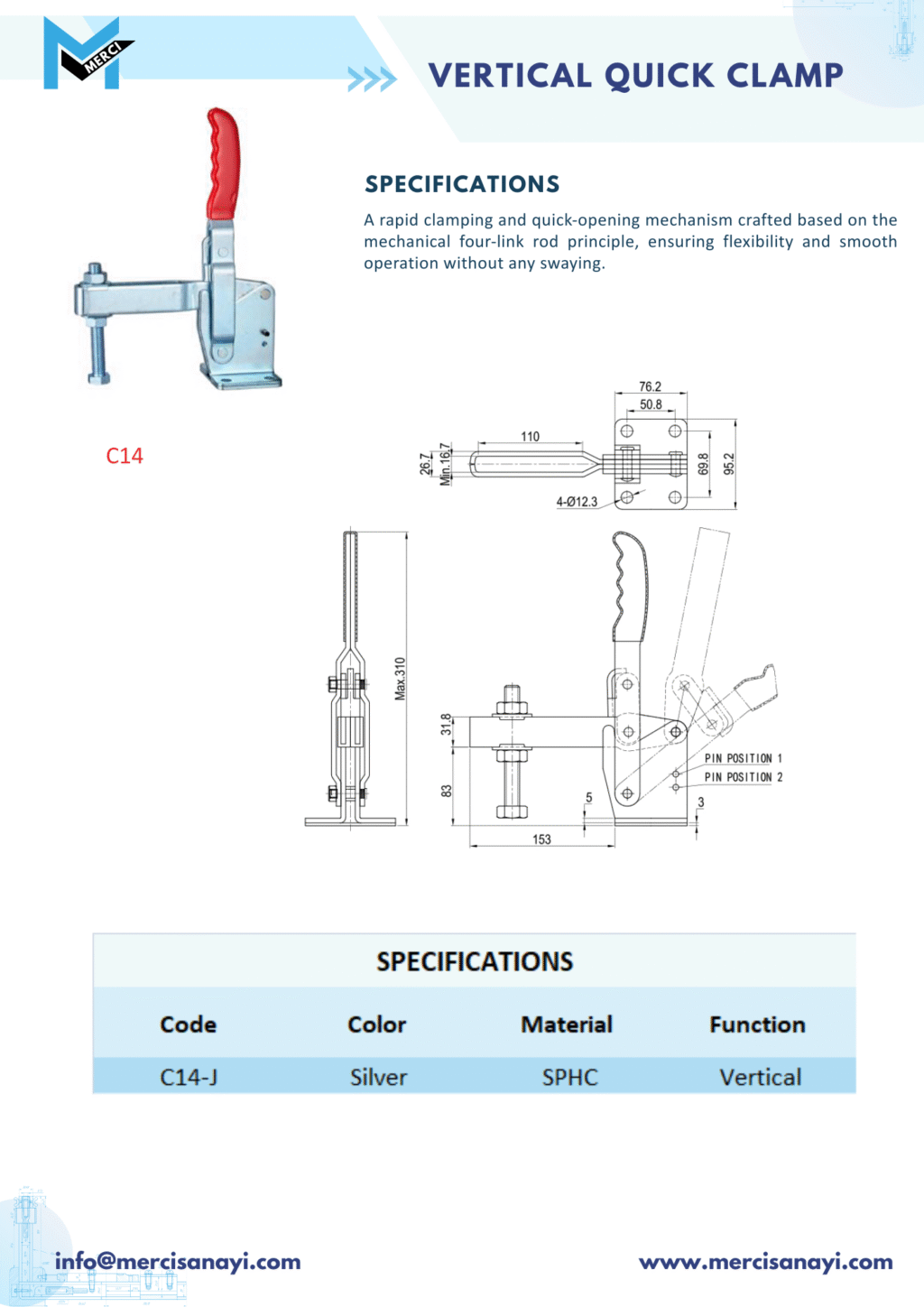 Vertical Quick Clamp | C14