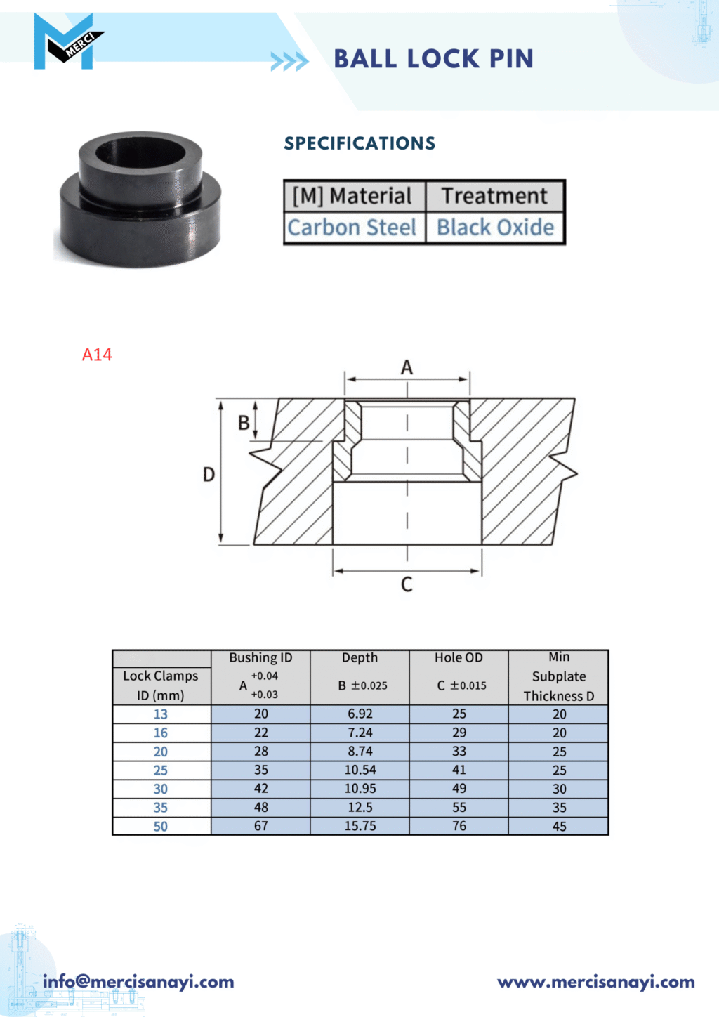 Ball Lock Pin | A14