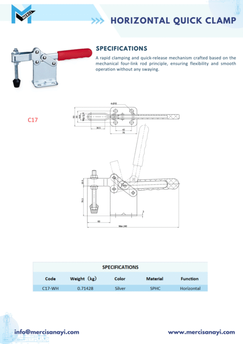 Horizontal Quick Clamp | C17