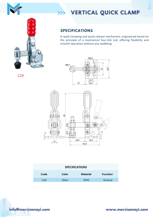 Vertical Quick Clamp | C29