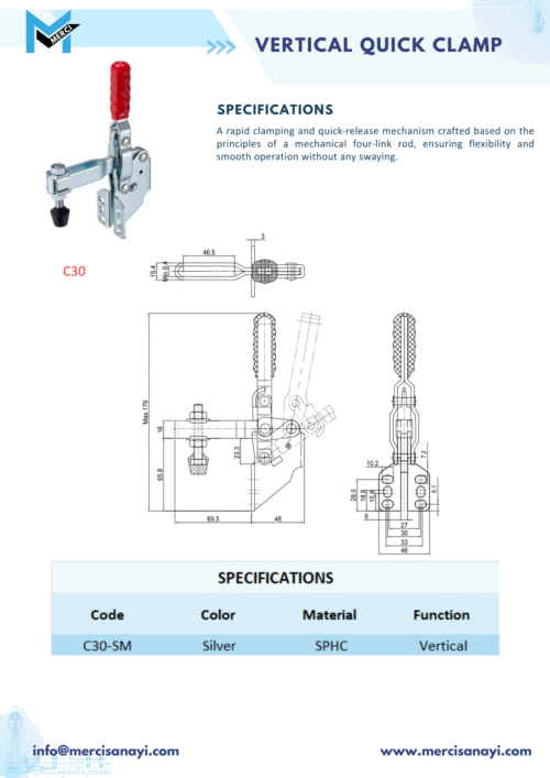 Vertical Quick Clamp | C30