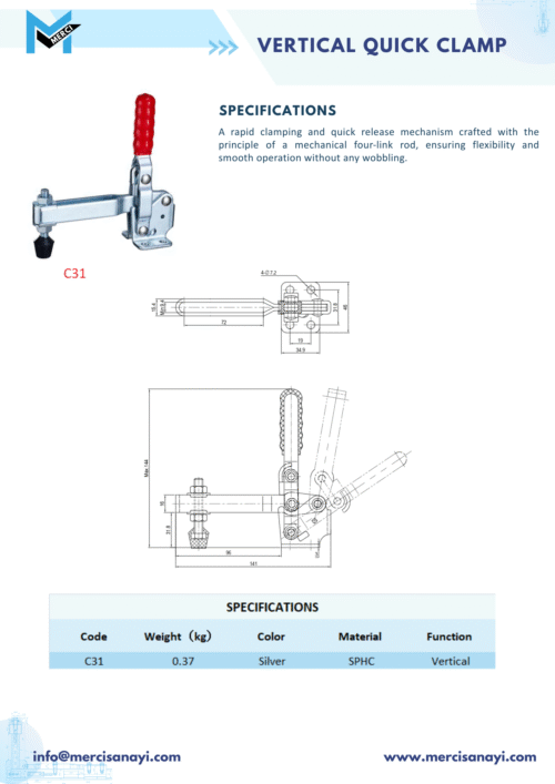 Vertical Quick Clamp | C31