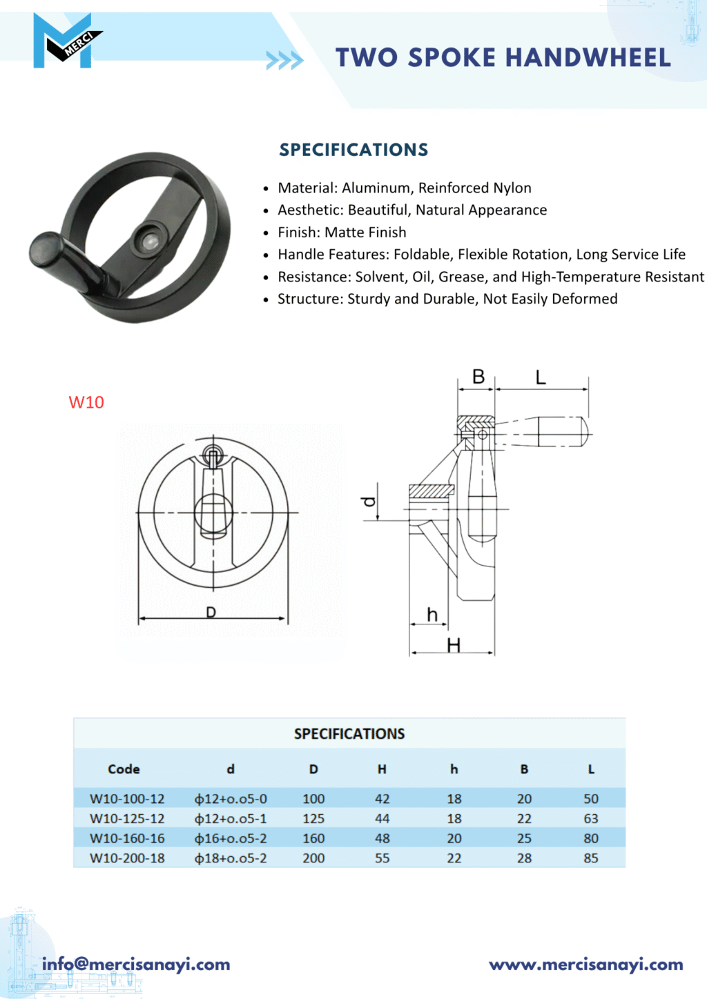 Two Spoked Handwheel | W10