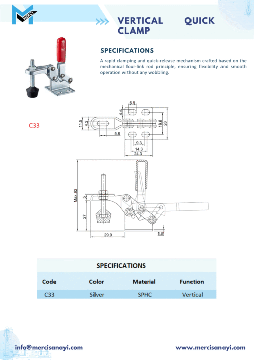 Vertical Quick Clamp | C33