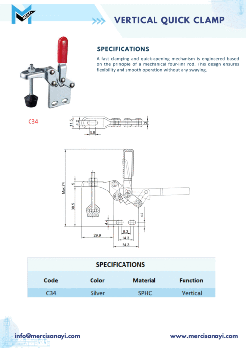 Vertical Quick Clamp | C34