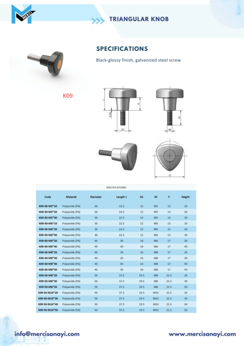 Triangular Knob | K09