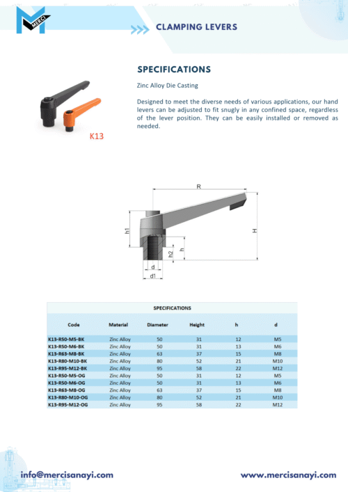 Clamping Levers | K13