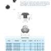 Three Star Nut Knob | K21