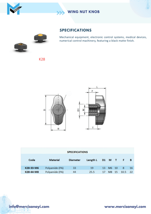 Wing Nut Knob | K28