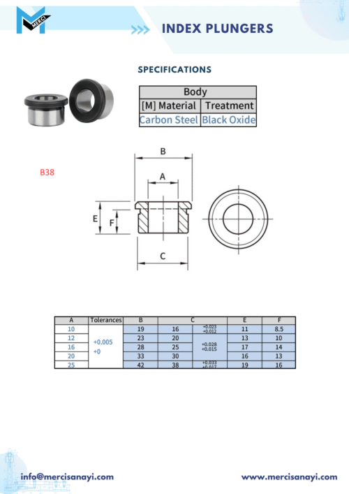 Index Plungers | B38
