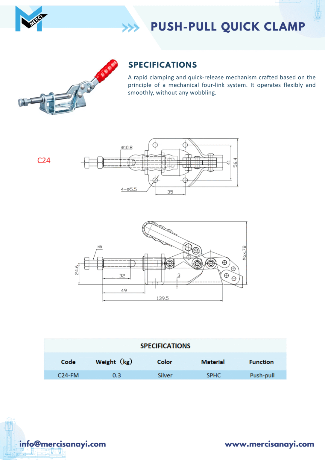 Push-Pull Quick Clamp | C24