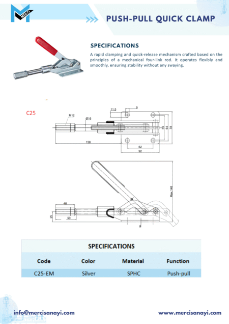 Push-Pull Quick Clamp | C25