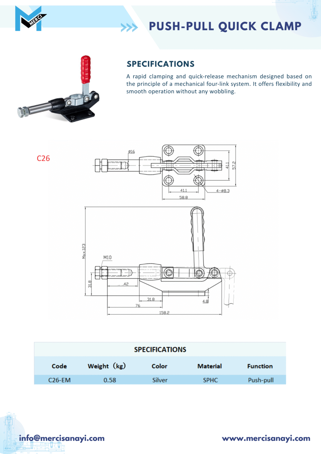 Push-Pull Quick Clamp | C26