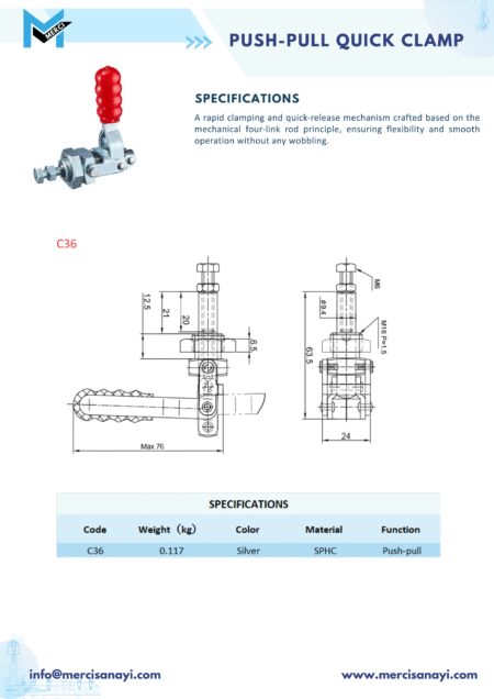 Push-Pull Quick Clamp | C36