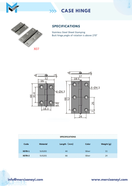 Case Hinge | X07