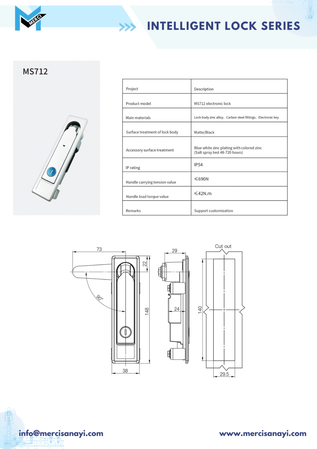 INTELLIGENT LOCK SERIES | MS712