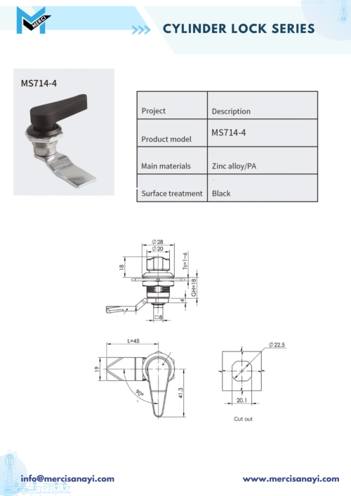 Cylinder Lock Series | MS714-4