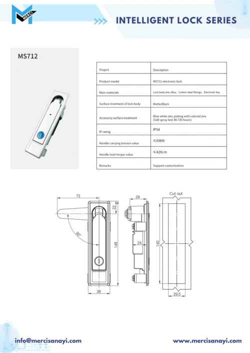 INTELLIGENT LOCK SERIES | MS712
