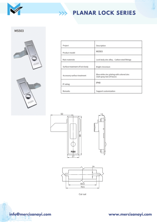Planar Lock Series | MS503