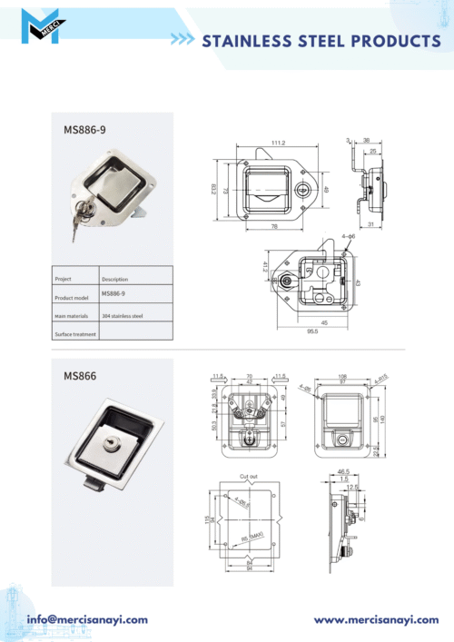 Stainless Steel Products | MS886-9, MS86