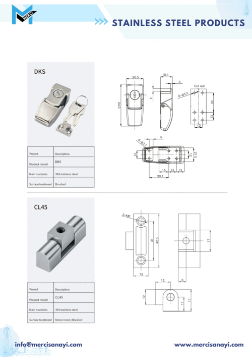 Stainless Steel Products | DKS, CL45
