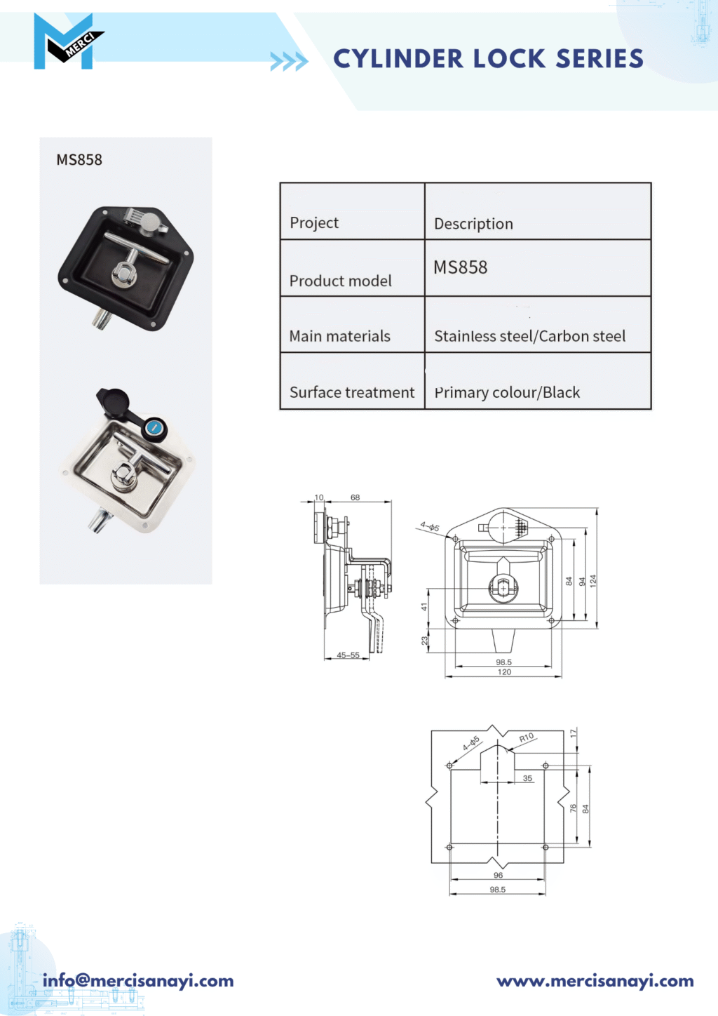 Cylinder Lock Series | MS858