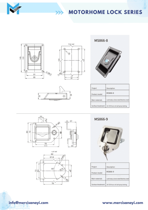 Motorhome Lock Series | MS886-8, MS866-9