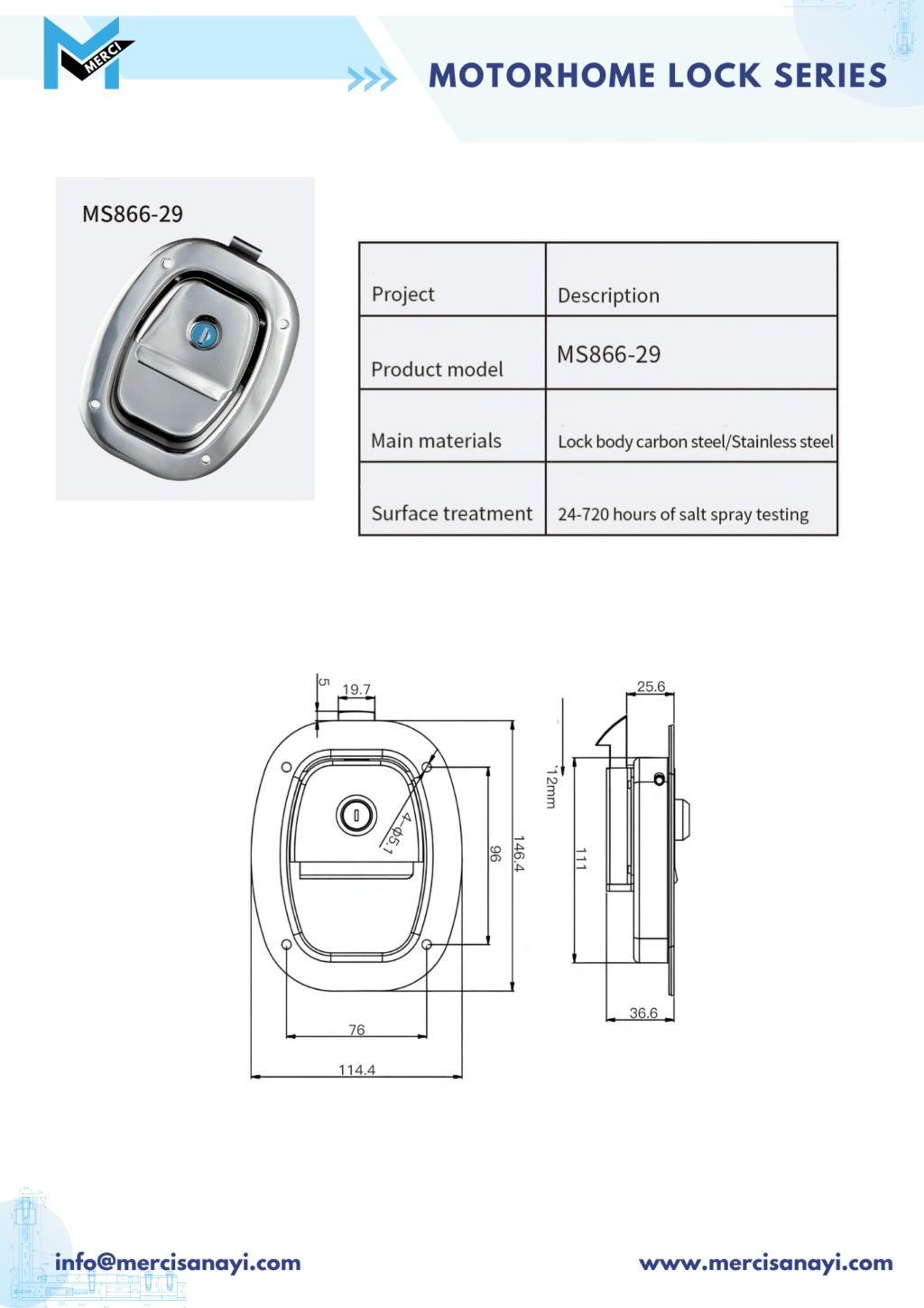 Motorhome Lock Series | MS886-29