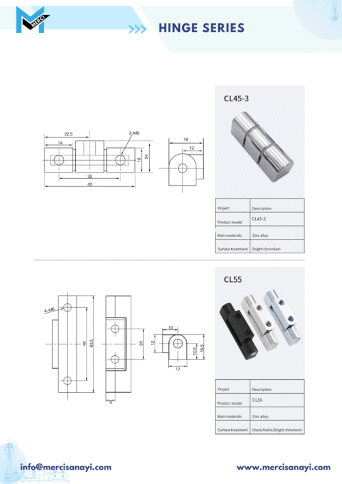 Hinge Series | CL45-3, CL55
