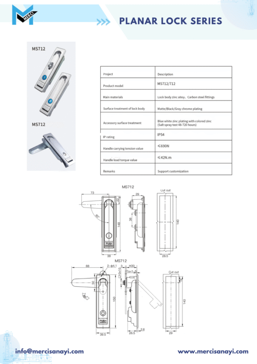 Planar Lock Series | MS712