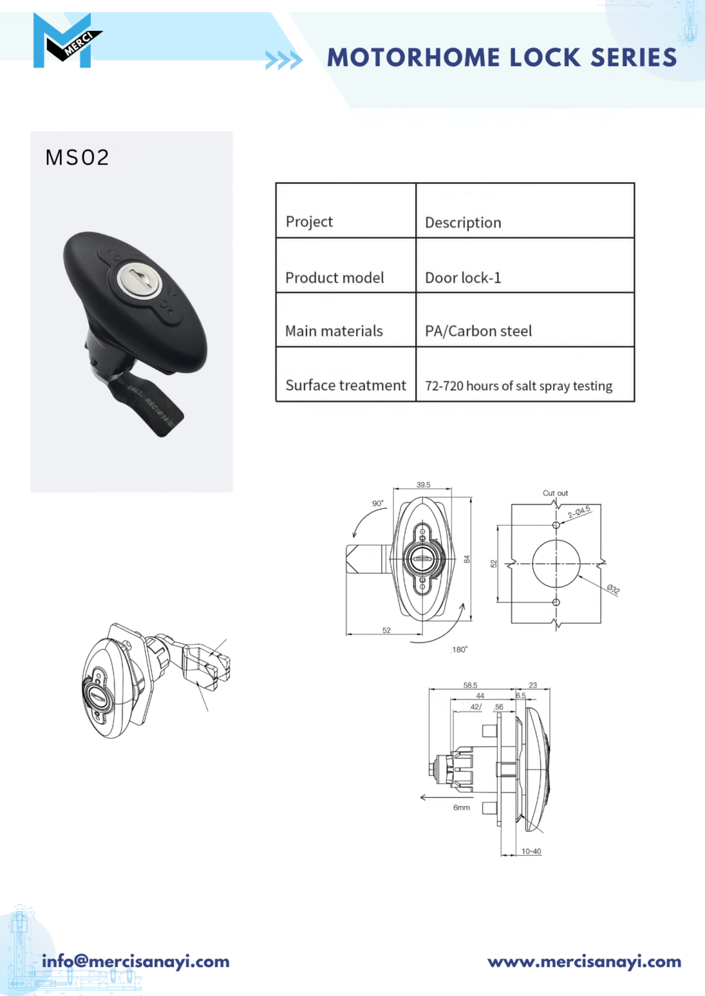Motorhome Lock Series | MS02