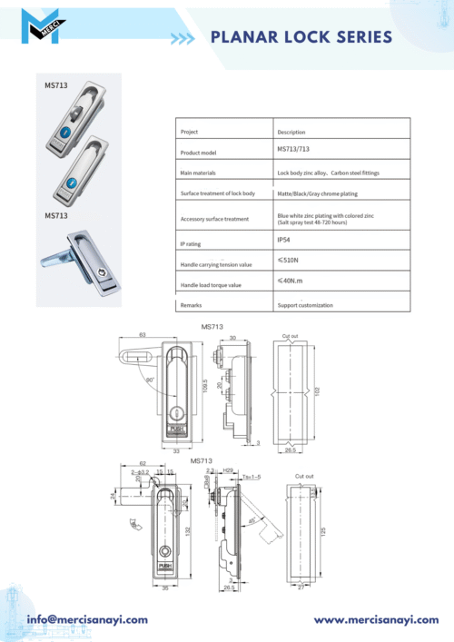Planar Lock Series | MS713
