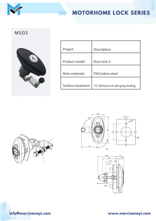Motorhome Lock Series | MS03