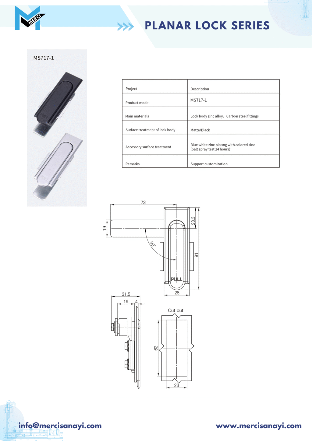 Planar Lock Series | MS717-1