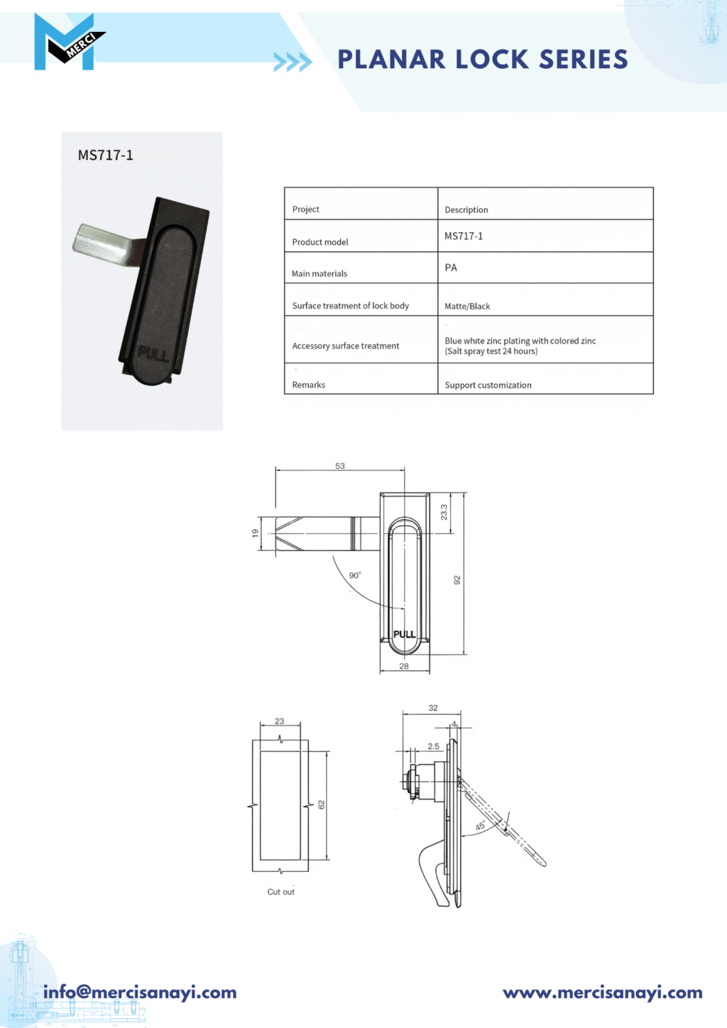 Planar Lock Series | MS717-1