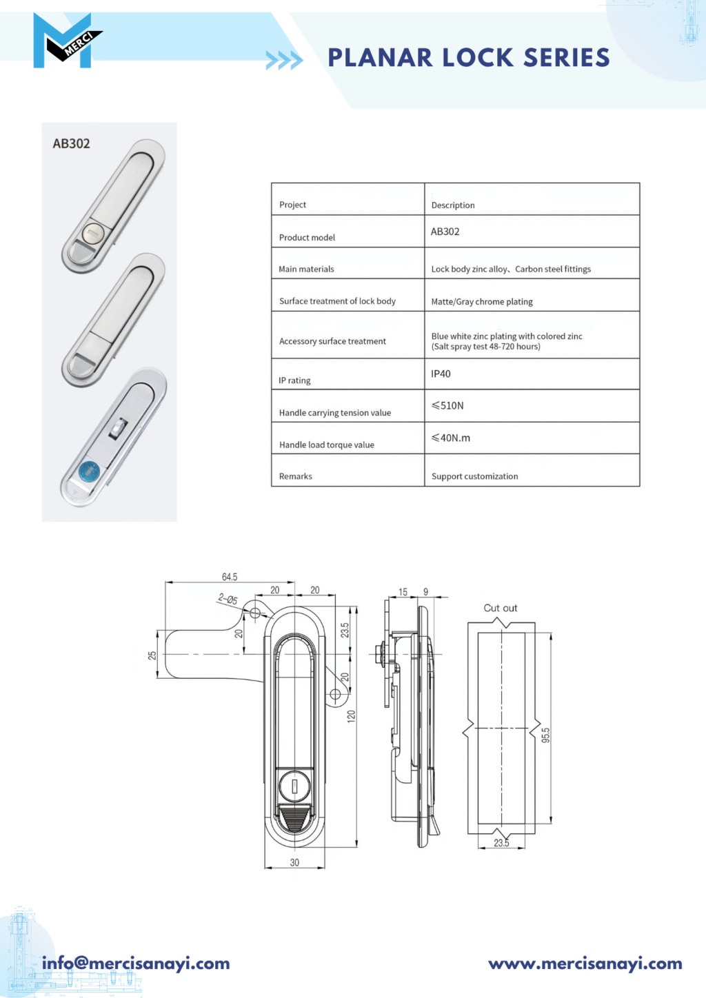 Planar Lock Series | AB302