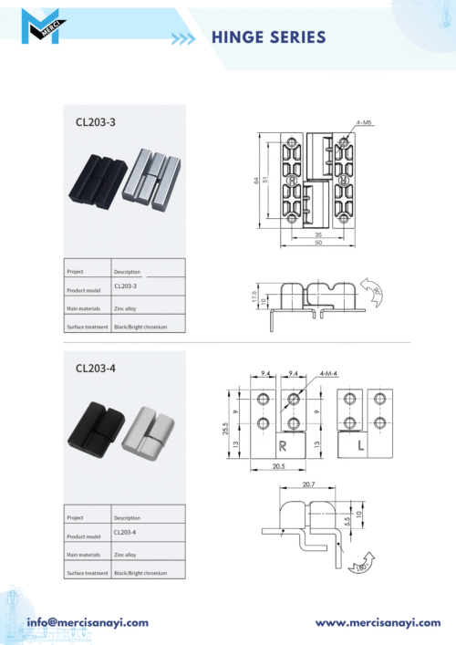Hinge Series | CL203-3, CL203-4