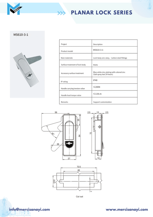 Planar Lock Series | MS610-3-1