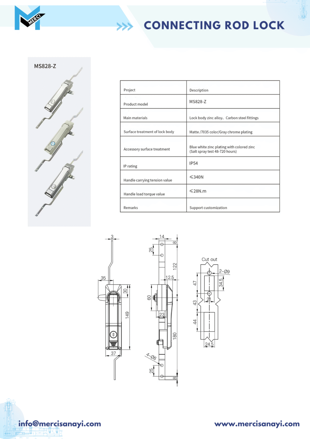 Connecting Rod Lock | MS828-Z