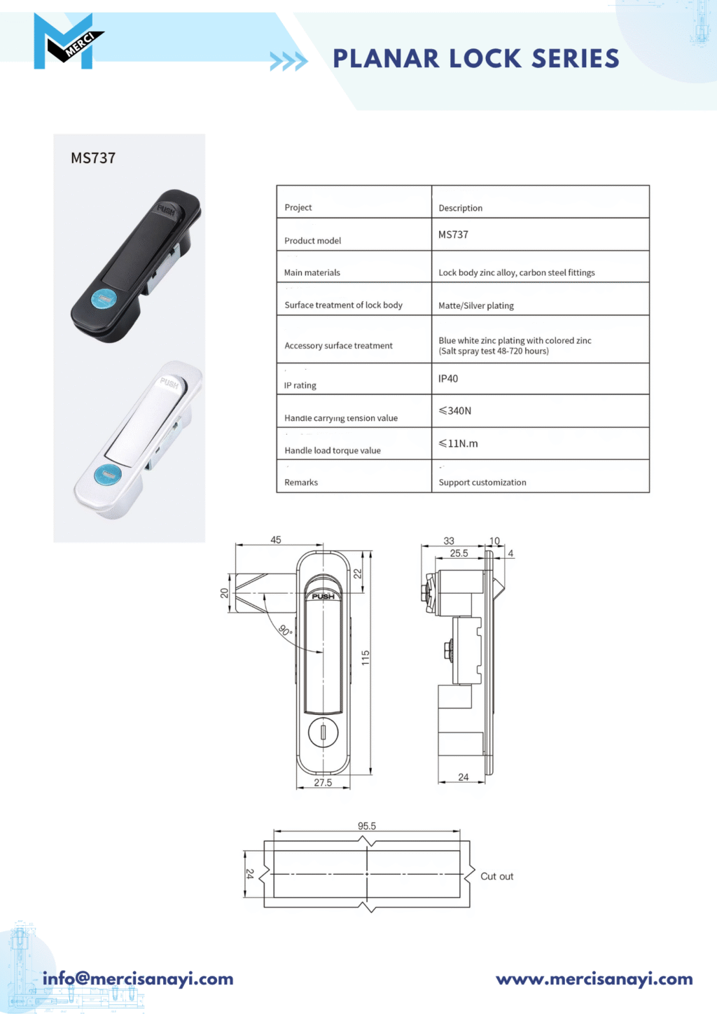 Planar Lock Series | MS737