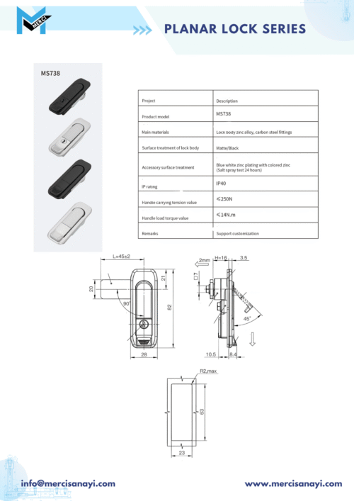 Planar Lock Series | MS738