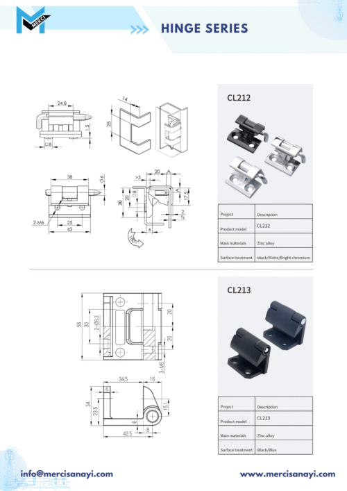 Hinge Series | CL212, CL213