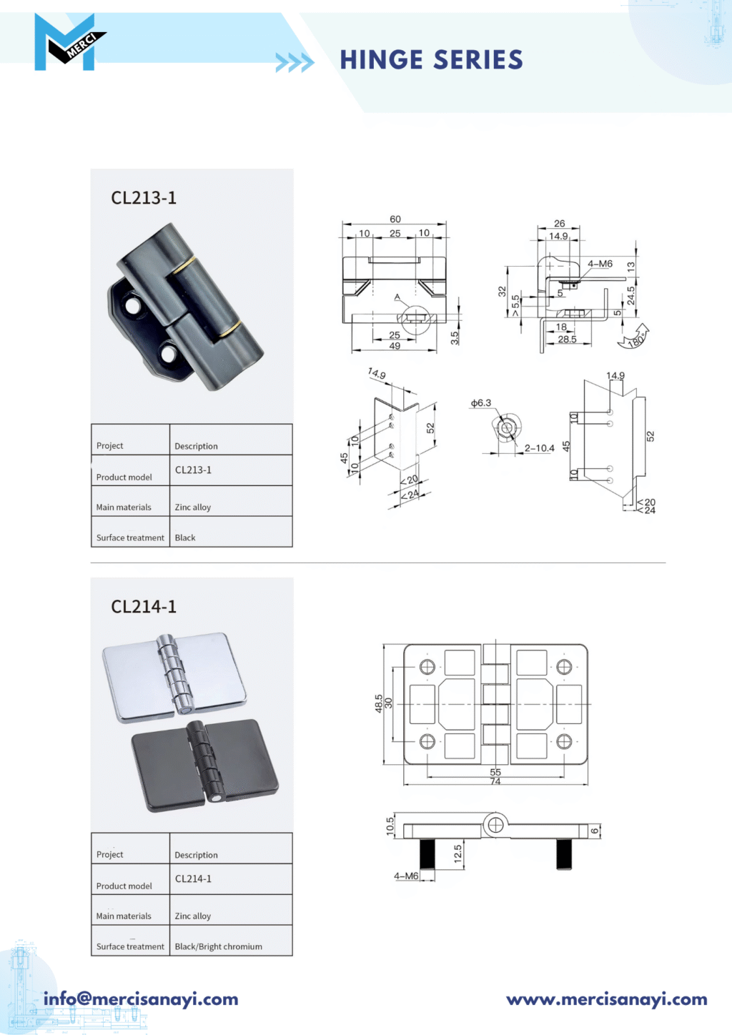 Hinge Series | CL213-1, CL214-1