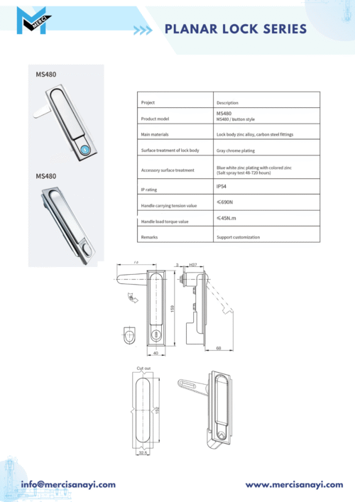 Planar Lock Series | MS480