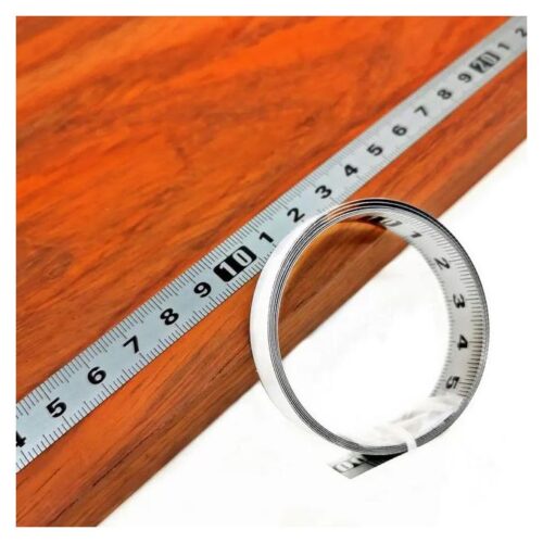 Stainless Steel Ruler Adhesive Metric Scale with Adhesive Self-Adhesive Ruler Strip Sticker Mechanical Wear Table Saw Ruler stainless steel sticky tape